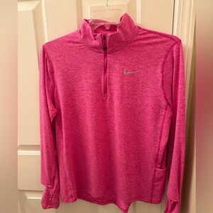 Nike Women's Fuchsia Quarter-Zip Running Top